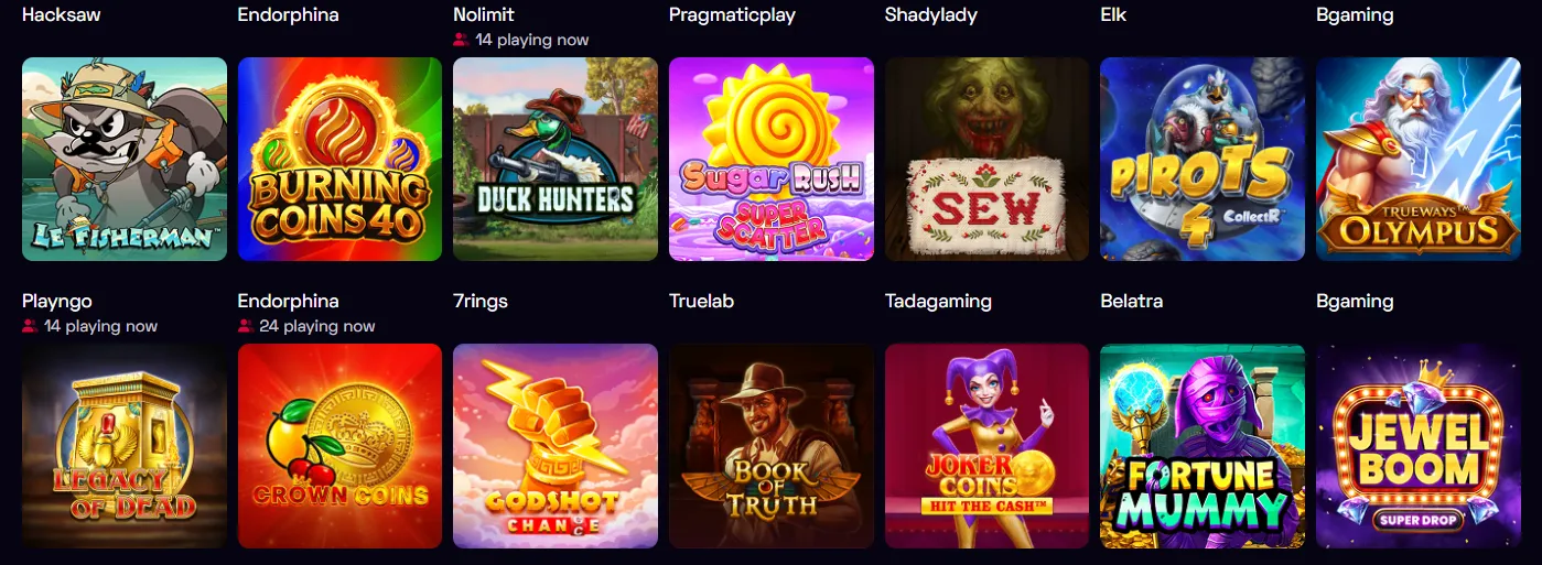 Ybet Casino slots
